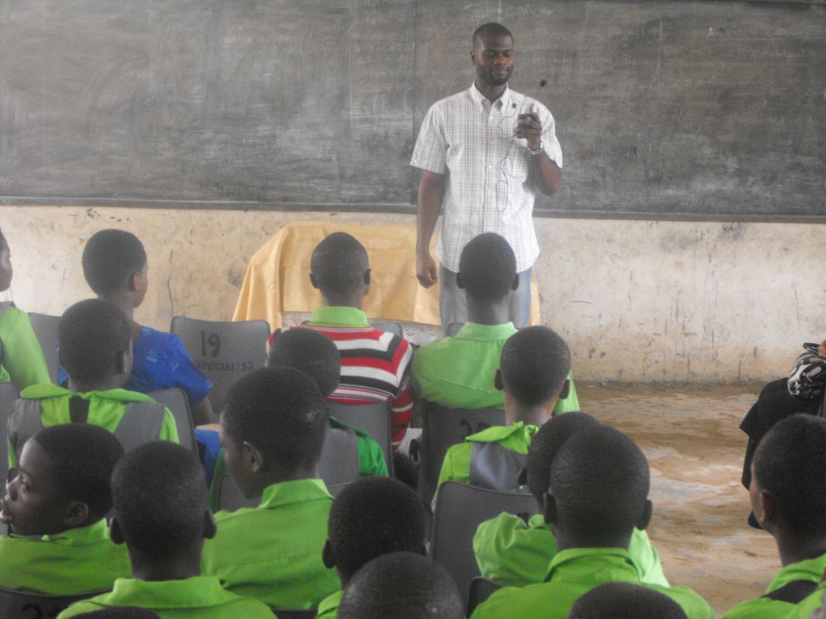 Giving back to society via education has always been driving me. Here I am with a class of Nigeria School Children.