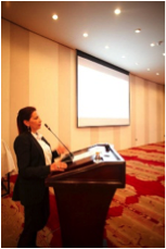 Manar Agha Al Nimer Giving a Talk